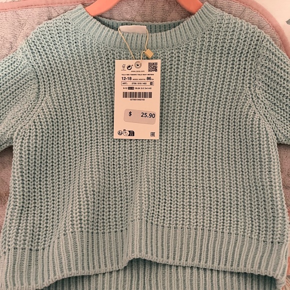 Blue Zara Sweater NEW - Picture 2 of 3